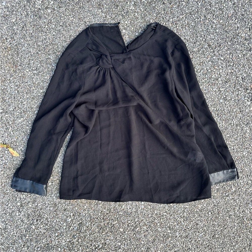 Silky top with cut out detail